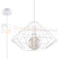 Lampa wisząca druciana designerska Sollux Umberto 1xE27 SL.0293 IP20 - biała 06