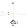 Lampa wisząca druciana designerska Sollux Umberto 1xE27 SL.0293 IP20 - biała 07