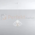 Lampa wisząca druciana designerska Sollux Umberto 1xE27 SL.0293 IP20 - biała 02