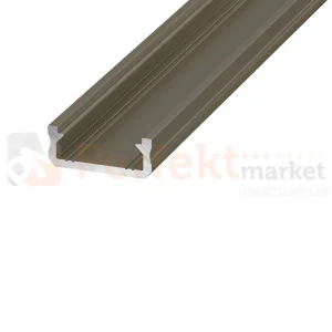 Profil do taśm LED typ D meblowy nawierzchniowy inox [warianty]