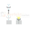 uchwyty metalowe mini 4 kolory do profilu typ d schemat montażu perfektmarket.webp