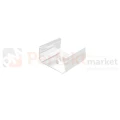 uchwyt metalowy biały lakierowany do profilu typ A perfektmarket.webp
