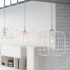 Lampa wisząca druciana nowoczesna Sollux Celta 1xE27 SL.0295 IP20 - biała 03