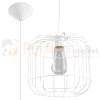 Lampa wisząca druciana nowoczesna Sollux Celta 1xE27 SL.0295 IP20 - biała 08