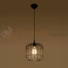 Lampa wisząca druciana nowoczesna Sollux Celta 1xE27 SL.0296 IP20 - czarna 02