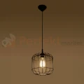Lampa wisząca druciana nowoczesna Sollux Celta 1xE27 SL.0296 IP20 - czarna 02