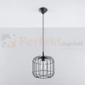 Lampa wisząca druciana nowoczesna Sollux Celta 1xE27 SL.0296 IP20 - czarna 01