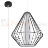 Lampa wisząca druciana loft Sollux Demi 1xE27 SL.0298 IP20 - czarna 06