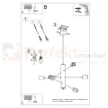 Żyrandol industrialny Sollux Duomo 6 6xE27 SL.0305 IP20 - czarny 08