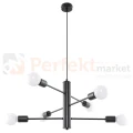 Żyrandol industrialny Sollux Duomo 6 6xE27 SL.0305 IP20 - czarny 06
