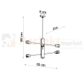 Żyrandol industrialny Sollux Duomo 6 6xE27 SL.0305 IP20 - czarny 07