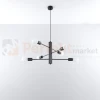 Żyrandol industrialny Sollux Duomo 6 6xE27 SL.0305 IP20 - czarny 01