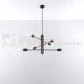Żyrandol industrialny Sollux Duomo 6 6xE27 SL.0305 IP20 - czarny 01