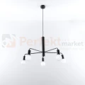 Żyrandol industrialny Sollux Duomo 5 5xE27 SL.0304 IP20 - czarny 01