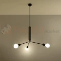Żyrandol industrialny Sollux Duomo 3D 3xE27 SL.0303 IP20 - czarny 02