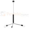 Żyrandol industrialny Sollux Duomo 3D 3xE27 SL.0303 IP20 - czarny 06