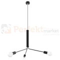 Żyrandol industrialny Sollux Duomo 3D 3xE27 SL.0303 IP20 - czarny 06