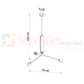 Żyrandol industrialny Sollux Duomo 3D 3xE27 SL.0303 IP20 - czarny 07