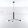 Żyrandol industrialny Sollux Duomo 3D 3xE27 SL.0303 IP20 - czarny 01