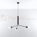 Żyrandol industrialny Sollux Duomo 3D 3xE27 SL.0303 IP20 - czarny 01