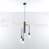 Żyrandol industrialny Sollux Duomo 3M 3xE27 SL.0302 IP20 - czarny 01