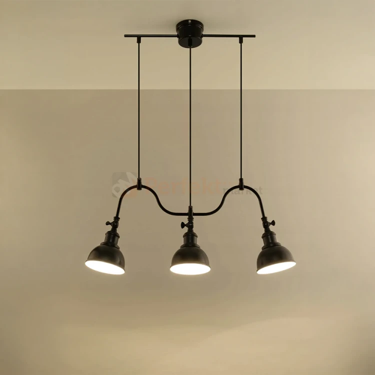 Żyrandol industrialny loft Sollux Mare 3 3xE27 SL.0309 IP20 - czarny 02