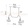 Żyrandol industrialny loft Sollux Mare 2 2xE27 SL.0308 IP20 - czarny 02