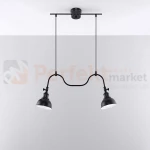 Żyrandol industrialny loft Sollux Mare 2 2xE27 SL.0308 IP20 - czarny 01