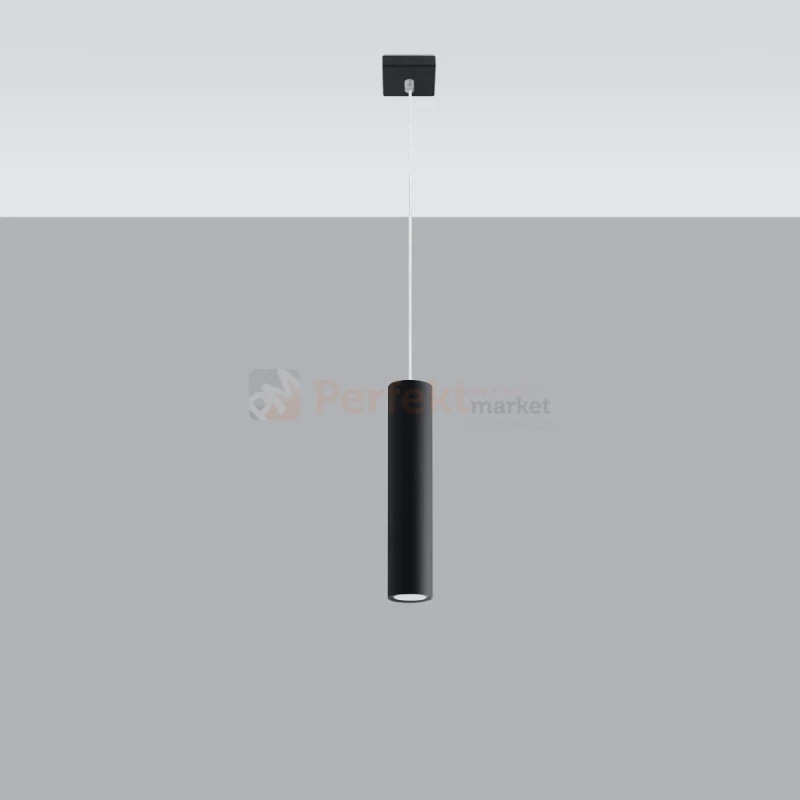 Lampa wisząca designerska tuba Sollux Lagos 1 1xGU10 SL.0327 IP20 - czarna 08