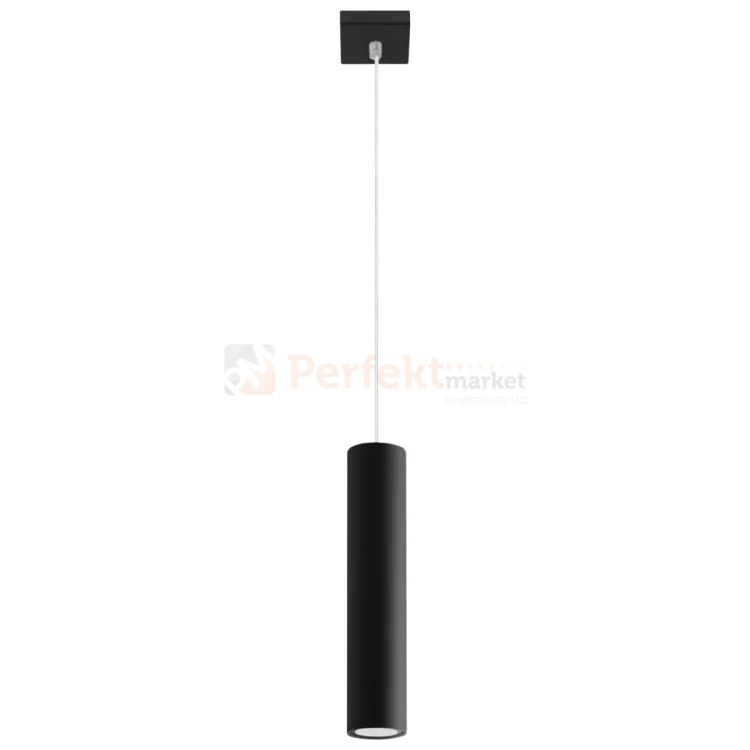 Lampa wisząca designerska tuba Sollux Lagos 1 1xGU10 SL.0327 IP20 - czarna 06