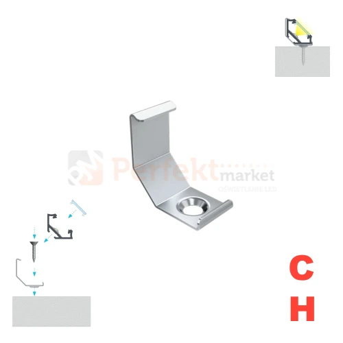 uchwyt do profilu aluminiowego typ c typ h metalowy perfektmarket.webp