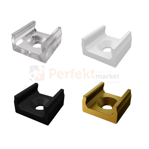 uchwyt montazowy do profilu LED mini X 4 kolory ABS perfektmarket.webp