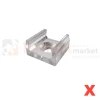 uchwyt montazowy do profilu LED mini X transparenty ABS perfektmarket.webp