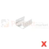 uchwyt montazowy do profilu LED mini X biały metalowy perfektmarket.webp
