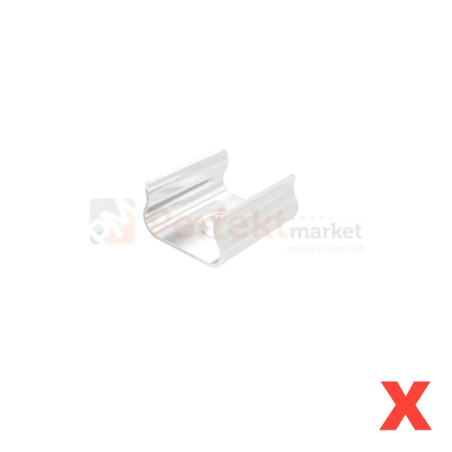 uchwyt montazowy do profilu LED mini X biały metalowy perfektmarket.webp
