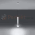 Lampa wisząca designerska tuba Sollux Lagos 1 1xGU10 SL.0323 IP20 - biała 03