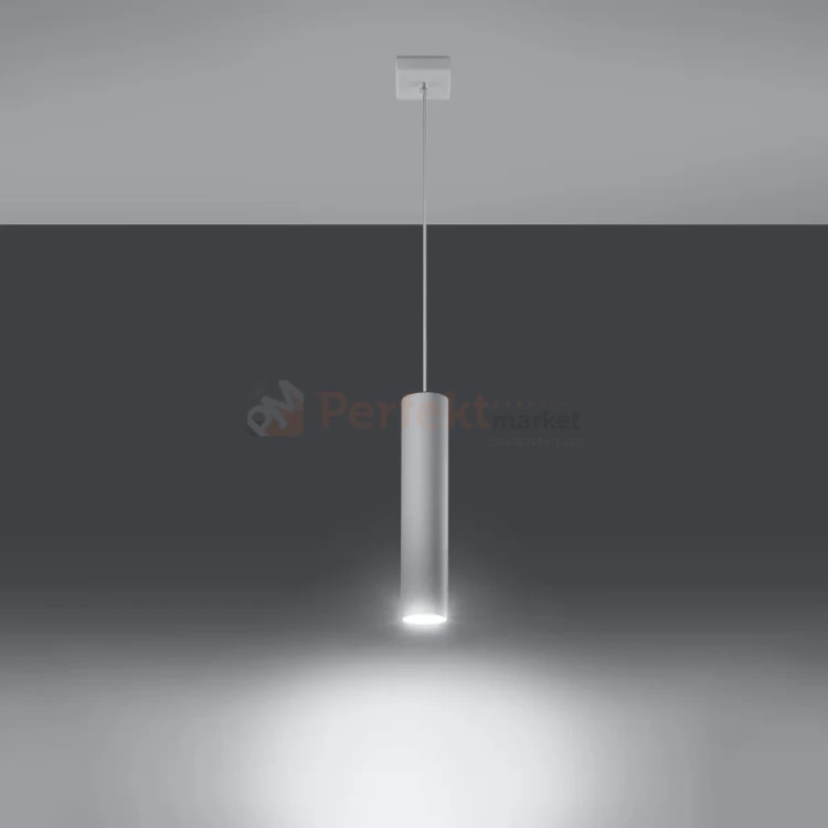 Lampa wisząca designerska tuba Sollux Lagos 1 1xGU10 SL.0323 IP20 - biała 03