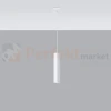 Lampa wisząca designerska tuba Sollux Lagos 1 1xGU10 SL.0323 IP20 - biała 01