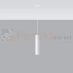 Lampa wisząca designerska tuba Sollux Lagos 1 1xGU10 SL.0323 IP20 - biała 01