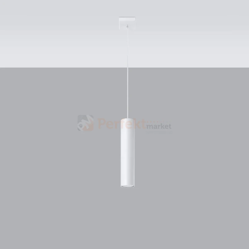 Lampa wisząca designerska tuba Sollux Lagos 1 1xGU10 SL.0323 IP20 - biała 08