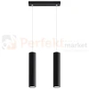 Lampa wisząca designerska tuba Sollux Lagos 2 2xGU10 SL.0328 IP20 - czarna  06