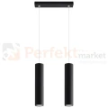 Lampa wisząca designerska tuba Sollux Lagos 2 2xGU10 SL.0328 IP20 - czarna  06