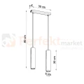 Lampa wisząca designerska tuba Sollux Lagos 2 2xGU10 SL.0328 IP20 - czarna  07
