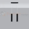 Lampa wisząca designerska tuba Sollux Lagos 2 2xGU10 SL.0328 IP20 - czarna 01