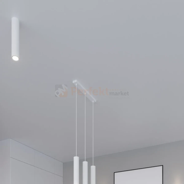 Lampa wisząca designerska tuba Sollux Lagos 2 2xGU10 SL.0324 IP20 - biała 05