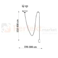 Lampa wisząca sznur minimalistyczna Sollux Edison 1 Long 1xE27 SL.0369 IP20 - czarna 06
