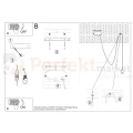 Lampa wisząca sznur minimalistyczna Sollux Edison 1 Long 1xE27 SL.0369 IP20 - czarna 07