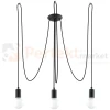 Żyrandol industrialny Sollux Edison 3 3xE27 SL.0370 IP20 - czarny 04