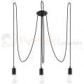 Żyrandol industrialny Sollux Edison 3 3xE27 SL.0370 IP20 - czarny 04