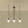 Żyrandol industrialny Sollux Edison 3 3xE27 SL.0370 IP20 - czarny 02